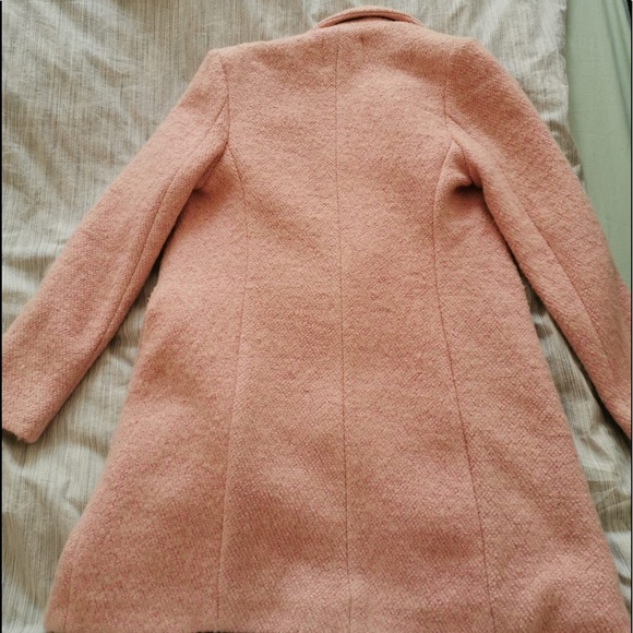 Pink Coat, Wool Blend Fabric - Picture 3 of 5